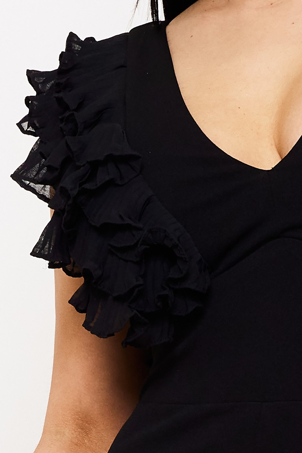 IB2463SP - RUFFLE SLEEVE TECHNO CREPE JUMPSUIT - Image 17