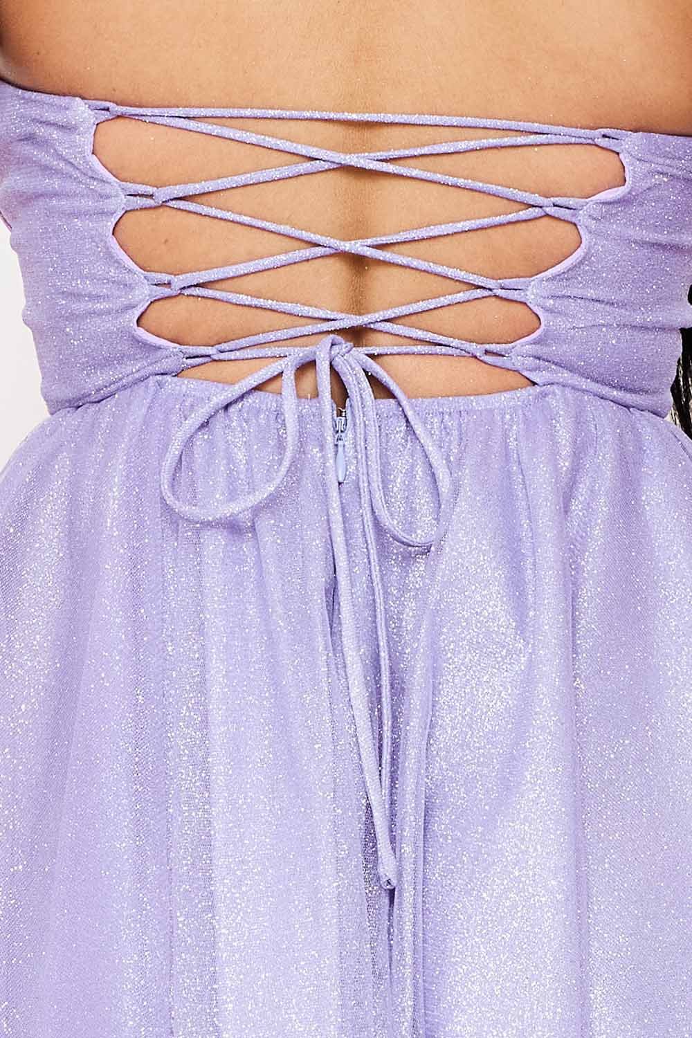 SD1451SP- GLITTER MESH PLEATED MINI DRESS - Image 15