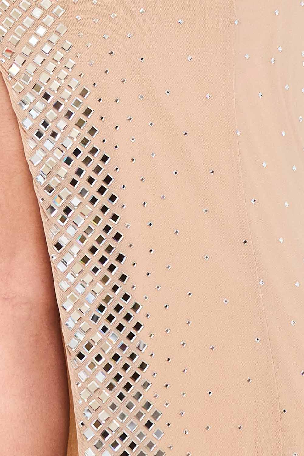 SDM1059SP- SQUARE RHINESTONE BODY MAXI DRESS - Image 10