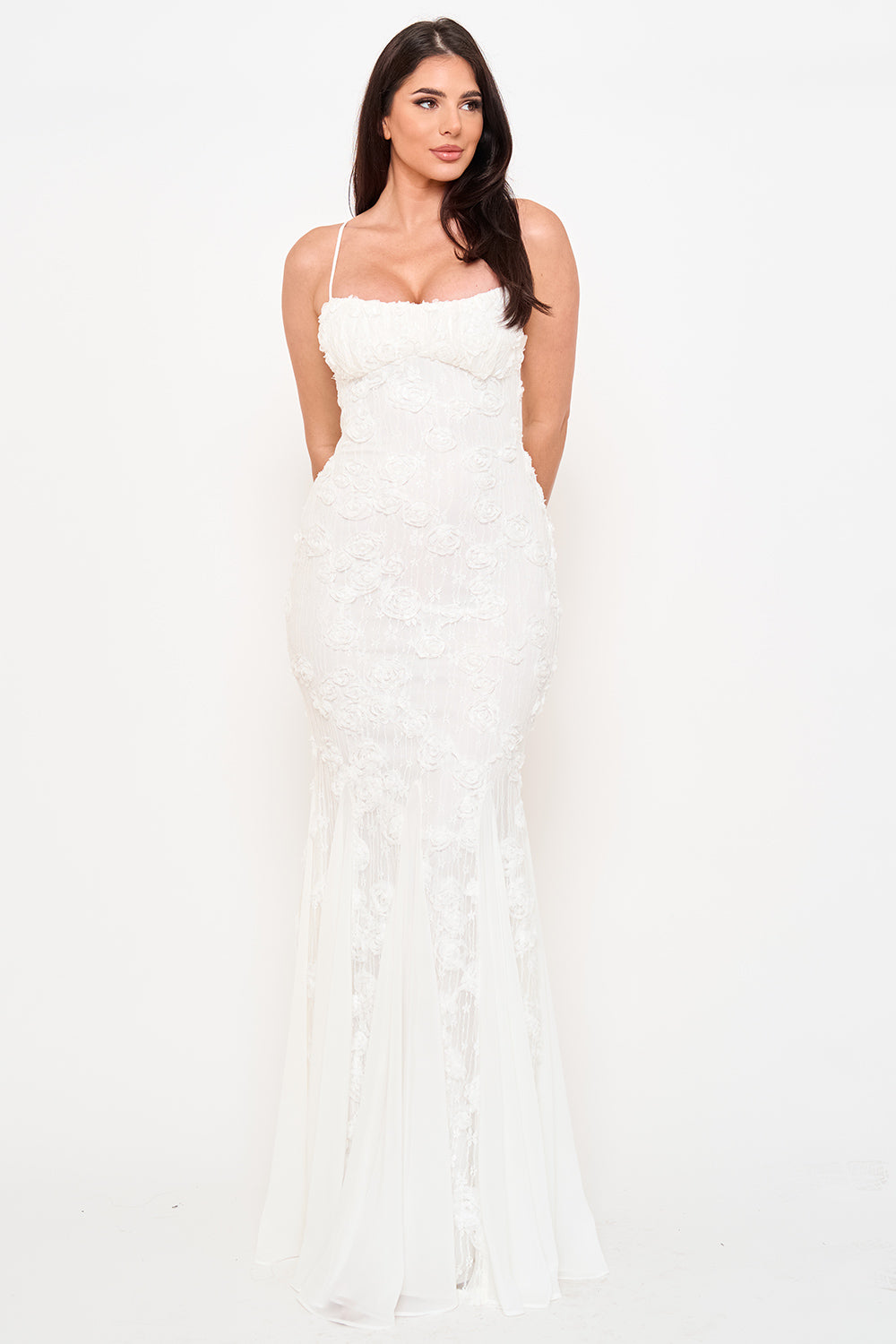 SDM2264SP - STRETCH LACE MERMAID MAXI DRESS - Image 10