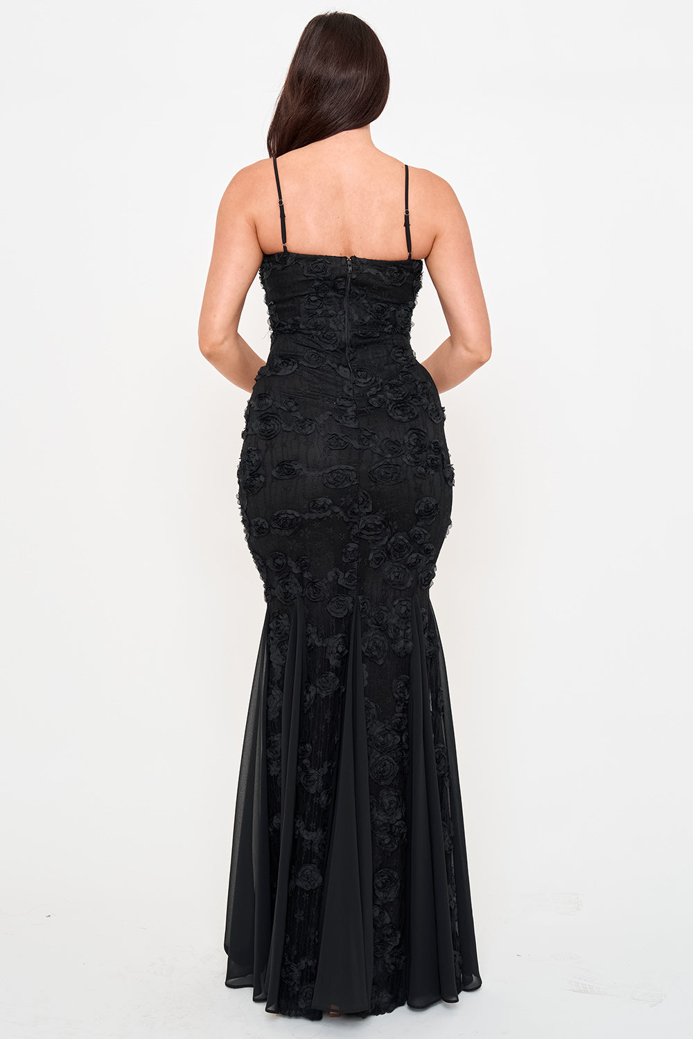 SDM2264SP - STRETCH LACE MERMAID MAXI DRESS - Image 2